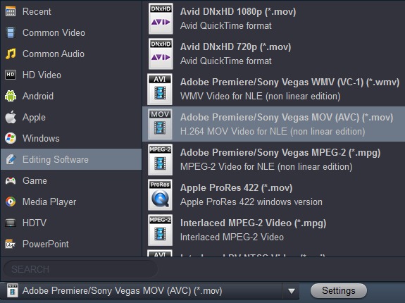 Convert HEVC H.265 to Adobe Premiere Pro CC/CS6/CS5