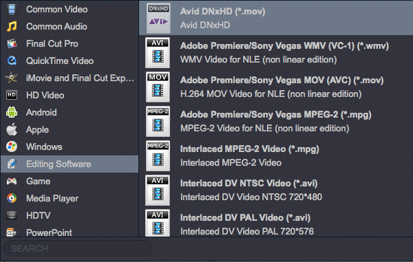 Sony A5100 AVCHD MTS to Adobe and Avid